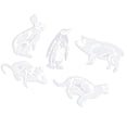 thumbnail image 3 of 6 uds., Pájaro, pingüino, cerdo, bolsa, insignia, de Animal, alfileres, broche de resina acrílica, broche de resina acrílica, broche de resi Fernando Broche Resina Transparente, 3 of 8