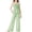 Green, variant on Girls Halter Tank Tops and Pants Outfit Sets- Casual Print Cute Kids Summer Clothes Pink Size 6-14