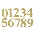 thumbnail image 1 of 1 Set, 12 Inch X 1/4" Baltic Birch "0-9" Times New Roman Bold Wood Numbers For Art & Craft Project, Made in USA, 1 of 1