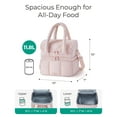 thumbnail image 4 of Lonchera BAGSMART con aislamiento de dos pisos, negra, 4 of 6