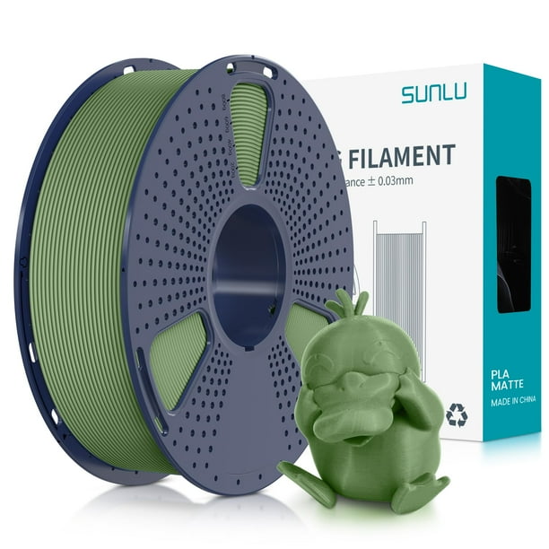 Filamento para impresora 3D SUNLU PLA mate, bobina de 1,75 mm y 1 kg