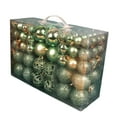 thumbnail image 1 of 100x bolas de Navidad adorno 3cm 4cm 6cm bolas colgantes inastillables con adornos de cordón para fiesta decoración de vacaciones de interior Verde Soledad bolas colgantes, 1 of 8