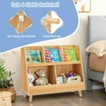 thumbnail image 6 of GVN 5-Cube Kids Bookshelf and Toy Organizer with Anti-Tipping Kits-Natural, Toy Organizers and Storage for Kids, Boys, Girls, Nursery, 6 of 8