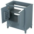 thumbnail image 5 of 30" Bathroom Vanity Base In Blue, Solid Wood & Cabinet, Modern Style With Doors And Drawer, Adjustable Shelf, Assembly Required On Your Own Alone Individually Personally Yourself Only By Dazzling, 5 of 7