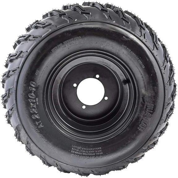 22x10-10 Wheels with Rims | Tubeless tire for Go Kart UTV Quad Bike