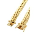 thumbnail image 4 of Womens Chain - Solid Miami Cuban Link 10K/14K Gold, 4 of 7