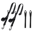thumbnail image 1 of Correas de amarre para manillar de motocicleta, correas para moto de cross, hebilla de leva corta, correas de amarre con gancho en S y bucles suaves para barco, kayak, camión, remolque, moto de cross,, 1 of 5