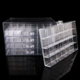 thumbnail image 3 of TISHITA 120 Grids Jewelry Beads Nail Art Tips Storage Box Container Case Organizer Clear, 3 of 7