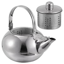 OFFIGAM Stainless Steel Tea Pot 1 Piece Tea Kettle for Home Kitchen Brewing