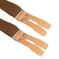 thumbnail image 2 of Buyless Fashion Button End Logger Work 2 Pack Suspenders for Men - 48" Adjustable Straps 1 1/4" - X Shape - 5125-2-Camel, 2 of 7