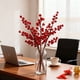thumbnail image 4 of Decoraciones de Pascua, adornos de Pascua, regalos de Pascua, ramas artificiales verdes de Pascua, agujas de pino de primavera y ramas de frutos rojos, decoración del hogar, plantas de plástico., 4 of 6