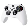 thumbnail image 2 of PlayVital White Pure Series Anti-Slip Silicone Cover Skin for Xbox Series X Controller, Soft Rubber Case Protector for Xbox Core Wireless Controller with White Thumb Grip Caps, 2 of 8