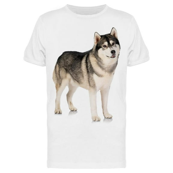 Picture Of A Big Siberian Husky T-Shirt Men -Image by Shutterstock Men T-Shirt, Male Medium