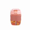 thumbnail image 1 of Glass Coffee Mug With Spill Proof Lid & Straw - 350ml, Pink | Reusable Glass Coffee Cup With Two Drinking Options - Glass Travel Mug With Silicone Sleeve | Leak Proof, Non-slip & Easy To Clean, 1 of 5