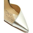 thumbnail image 5 of Schutz Cheslie Silver Metallic Slip On Pointed Toe Stiletto High Heel Pumps (Silver, 5), 5 of 5
