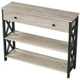 thumbnail image 5 of Yaheetech 2-Tier Console Table for Living Room, Gray, 5 of 9