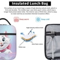 thumbnail image 4 of Buckle Handle Insulated Lunch Box for Adults featuring Kawaii Kitty Art, Thermal Tote with Side Mesh Pocket, 4 of 6