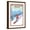 Brown Frame, variant on Art.com Mt. Bachelor, Oregon - Snowboarder Scene Art Print by Lantern Press, White Frame Wall Art, 21" x 29"