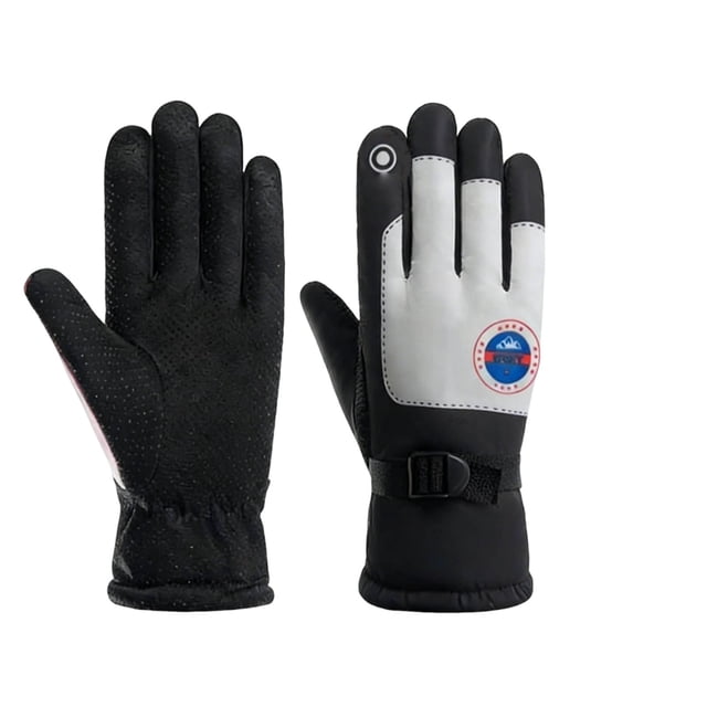 Gants d'Hiver pour Hommes Doublés Thermiques Compatibles Écran Tactile pour Ski Course Cyclisme Randonnée 1 Paire