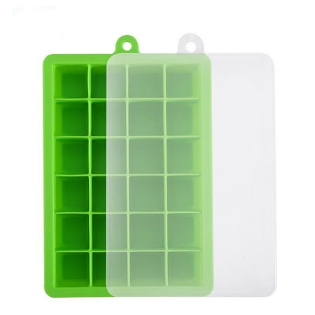 

24 Silicone Ice Cube Tray with Lid Ice Cube Mold Food Grade Silicone Whisy Cocktail Drink Chocolate Ice Cream Mar Party Bar