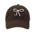 thumbnail image 2 of RXIRUCGD Casquette de Baseball pour Femmes Ajustable Classique Basse Imprimée Non Structurée (Café), 2 of 3