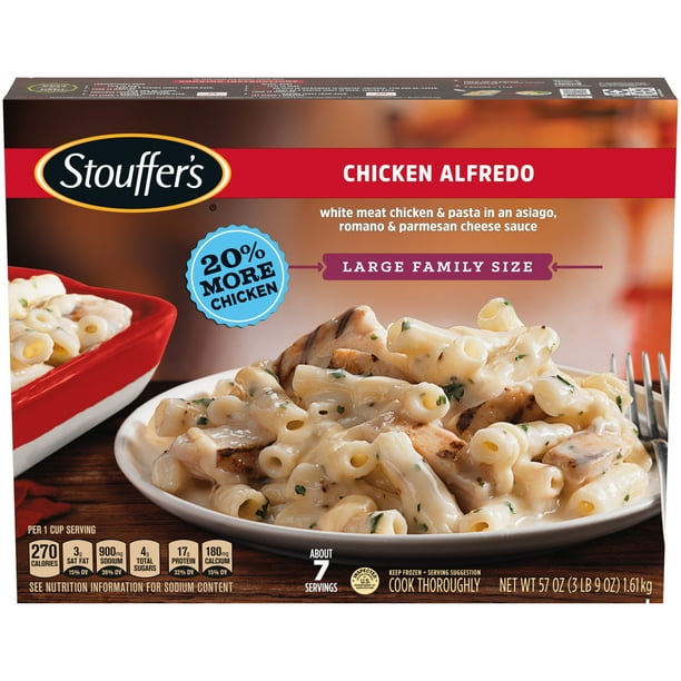 STOUFFER’S CLASSICS Chicken Alfredo, Large Family Size Frozen Meal