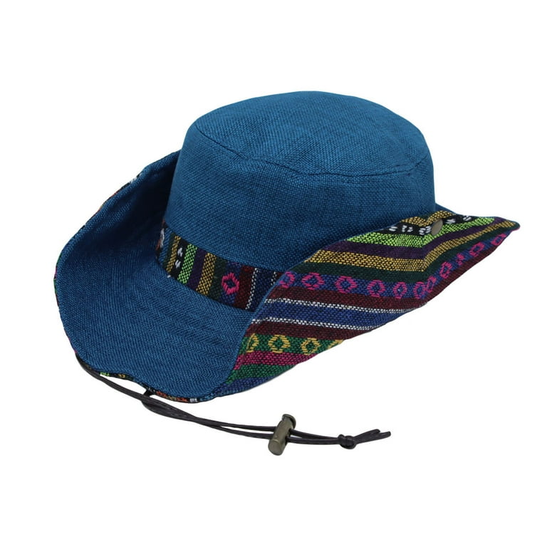 WITHMOONS Mens Wide Brim Boonie Bush Hat Aztec Pattern Outdoor