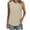 Brown, variant on Plus Size Tank Tops for Women Summer Round Neck Wide Straps Camisole Basic Sleeveless T-Shirts