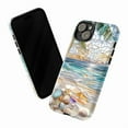 thumbnail image 4 of Stained Glass Beach Sunset Phone Case | Seashell & Ocean Art – Dual Layer for iPhone 16/15/14/13/12/11 Pro Max, 4 of 6