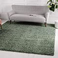thumbnail image 2 of Unique Loom 3153405 Tapis Carré Shag 5 x 5 Pi&44; Sage, 2 of 5