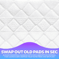 thumbnail image 2 of 20 Shark Vacmop Replacement Pads, Disposable Hard Floor Vacuum and Mop Pad Refill for Shark Vacmop VM252, VM250, VM200, VMP30, 2 of 7