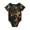 thumbnail image 6 of Rocae Metal Evil Skull for Baby Cotton Short-Sleeve Bodysuits for Unisex Onesies Bodysuit-18 Months, 6 of 7