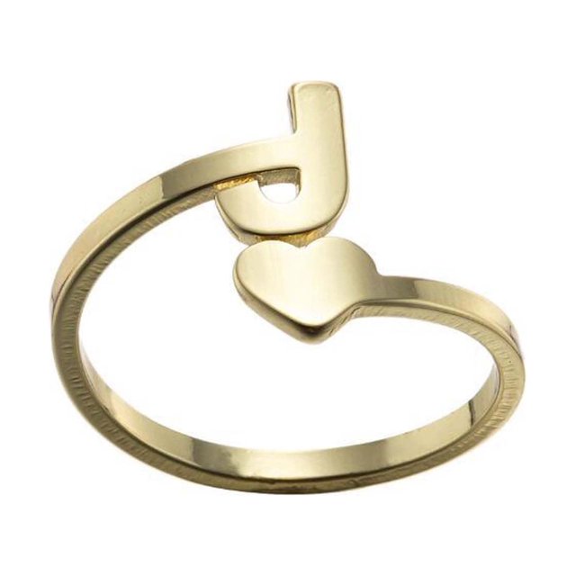 Xihbxyly Mode 26 Bagues Ouvertes Lettres Anglaises Acier Inoxydable Filles Bijoux Rétro Offres des Fêtes