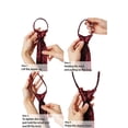 thumbnail image 3 of Ties for Men, Classic Woven Silk Zip Necktie Pre-tied Paisley Various Designs Zipper Neck Tie, 3 of 4