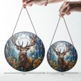 thumbnail image 3 of Deer Window Hanging Glass, Stained Glass Car Decoration, Gift for Dad or Mom, Handmade Sun Catcher, Forest-Themed Home Decor, Animal Lover Gift Idea, Christmas or Birthday Present, 3 of 5
