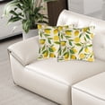 thumbnail image 3 of Injueey 2 fundas de almohada de poliéster con diseño de limón para exterior, ideales para primavera y verano, para sala de estar y jardín. Decoración del hogar B, 3 of 6