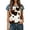 a-34White10, variant on VNKIDY Womens Round Neck Short Sleeve Raglan TShirt With Cow Print Casual Western Style Relaxed Fit Top For Summer Daily Wear Versatile Top