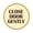 Brown, variant on Signs ByLITA Circle Close Door Gently Sign (Black) - Small