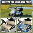 thumbnail image 4 of Yuyamidu Dragonfly Golf Cart Seat Covers with 4 Pockets Flowers Golf Cart Cushion Covers for Club Car Seat Towel Blanket, 4 of 7
