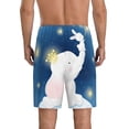 thumbnail image 3 of Bixox Men's Cute Elephant printed lightweight casual shorts, soft sleep shorts with pockets., 3 of 7