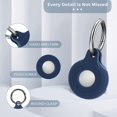 thumbnail image 2 of Funda de silicona para AirTag con llavero, compatible con Apple AirTags oso de fresa  Hogar, 2 of 2