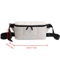 thumbnail image 3 of Bolsa De Pecho Bolso bandolera informal Bolso de pecho ligero Turismo Senderismo Camping (Blanco), 3 of 5