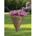 thumbnail image 2 of Panacea 88636GT 12" Rope & Fern Cone Hanging Baskets - Quantity 3, 2 of 4