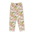 thumbnail image 4 of Haiem Tropical Pink Flamingo Pineapple Women's Pajama Pants Ultra Lightweight Pjs Bottoms Sleepwear Bottom Pants With Pocket Drawstring-XX-Large, 4 of 9