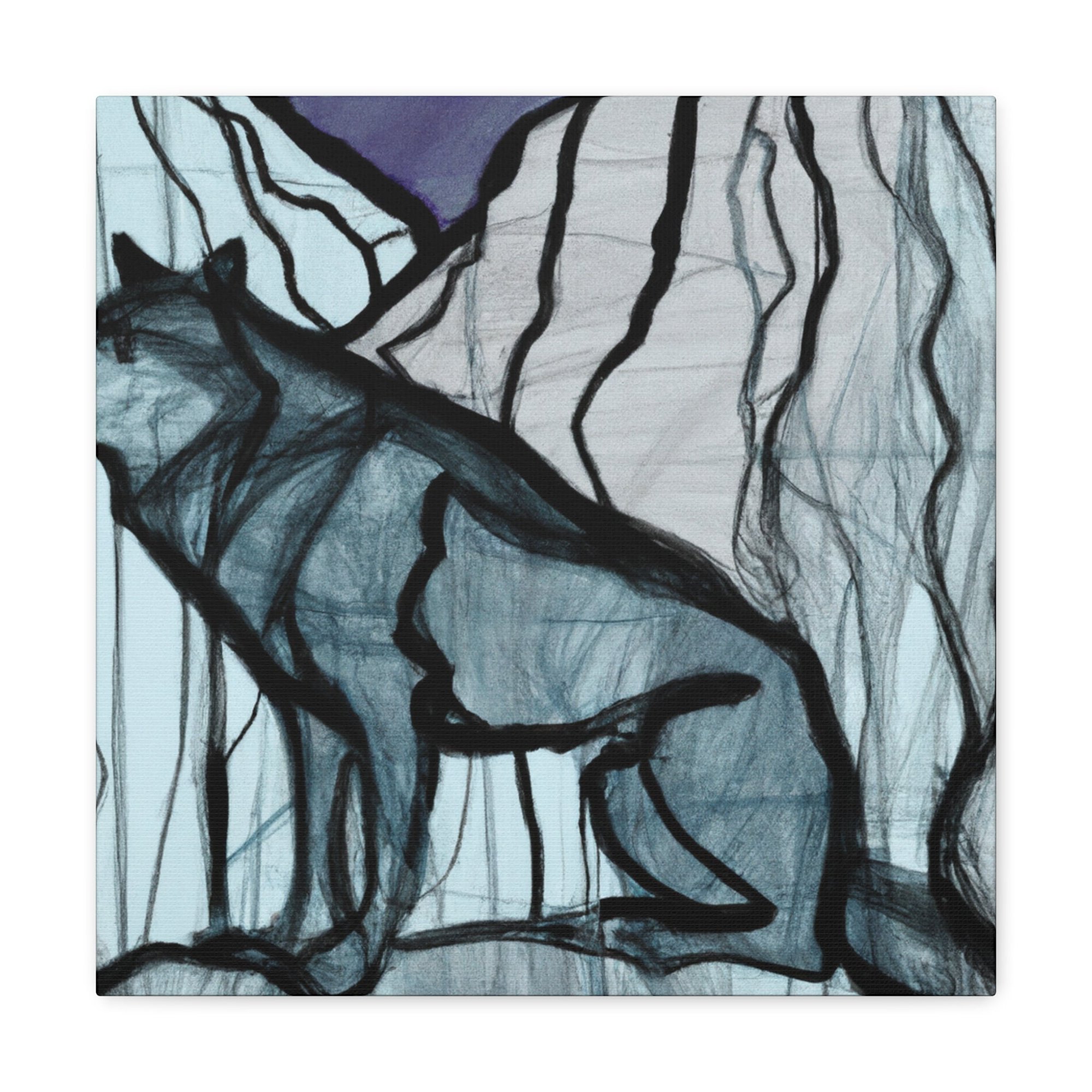 Wolves in the Wilderness - Canvas