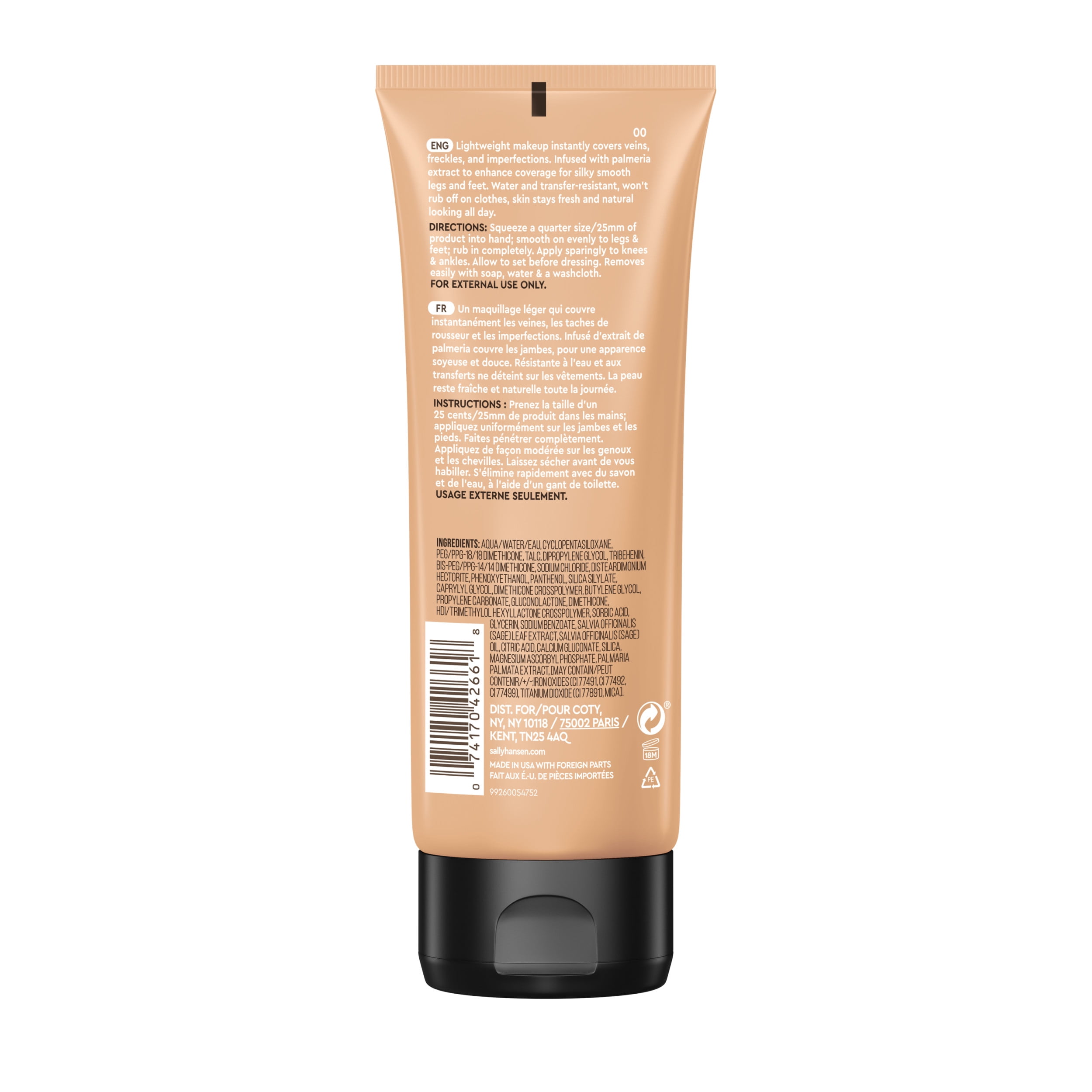 Sally Hansen Airbrush Legs Leg Makeup, Fairest Shade, 4 oz