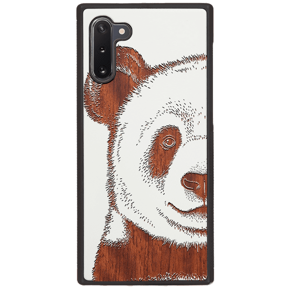 Panda - Engraved Phone Model: Samsung Note 10, Color: White