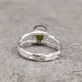 thumbnail image 4 of Natural Peridot Ring, Rough Peridot Gemstone Ring, August Birthstone, Hammered, 925 Sterling Silver, Womens Ring, Christmas, Thanksgiving, Handmade, Statement Jewelry, Rough Gemstone Jewelry, 4 of 6