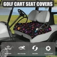 thumbnail image 3 of Whosucclay Music Flowers Golf Cart Seat Cover, Wear-Resistant Golf Cart Seat Towel Blanket Anti-Fade Durable Golf Cart Seat Protector for Most 2 Seats, 3 of 7