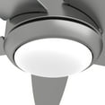 thumbnail image 4 of Hunter 52 inch Indoor Ceiling Fan with LED Light and Remote Control - Standard Mount Ceiling Fan, 5 Blades, For Bedroom, Living Room, or Kitchen, Quiet - Zayden 51696, Matte Silver, 4 of 16